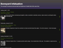 Tablet Screenshot of boneyardinfatuation.blogspot.com
