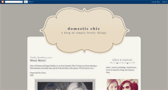 Desktop Screenshot of domesticchic.blogspot.com