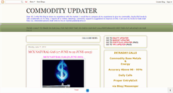 Desktop Screenshot of commodityupdater.blogspot.com