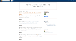 Desktop Screenshot of npcclmscfeedback.blogspot.com