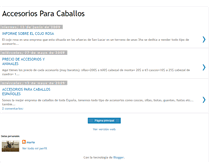 Tablet Screenshot of accesoriosparacaballos.blogspot.com