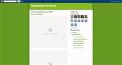 Desktop Screenshot of kahkashantvseries.blogspot.com