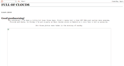 Desktop Screenshot of fullofclouds.blogspot.com