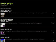 Tablet Screenshot of google-gadget-review.blogspot.com