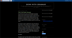 Desktop Screenshot of downwithgrammar.blogspot.com