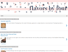 Tablet Screenshot of flavorsbyfour.blogspot.com