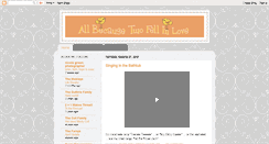 Desktop Screenshot of allbecause2fellinlove.blogspot.com