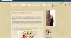 Desktop Screenshot of newworksbyslbhanson.blogspot.com