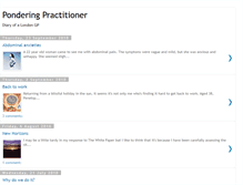 Tablet Screenshot of ponderingpractitioner.blogspot.com