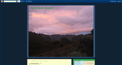 Desktop Screenshot of carolinaenecuador.blogspot.com