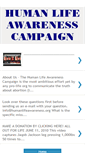 Mobile Screenshot of humanlifeawareness.blogspot.com