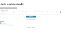Tablet Screenshot of musiklegaldownloaden.blogspot.com