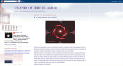 Desktop Screenshot of cuando-muere-el-amor.blogspot.com