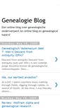 Mobile Screenshot of genealogieonline.blogspot.com