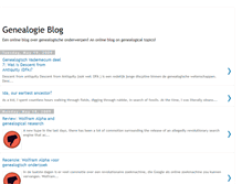 Tablet Screenshot of genealogieonline.blogspot.com