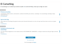 Tablet Screenshot of diccionariocamarlengo.blogspot.com
