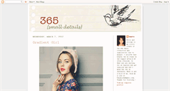 Desktop Screenshot of 365smalldetails.blogspot.com