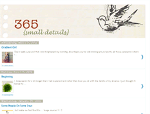 Tablet Screenshot of 365smalldetails.blogspot.com
