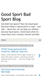 Mobile Screenshot of goodsportbadsport.blogspot.com