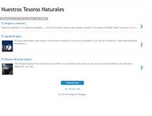 Tablet Screenshot of nuestrostesorosnaturales.blogspot.com