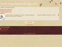 Tablet Screenshot of operarequipomaterialdelaboratorio.blogspot.com