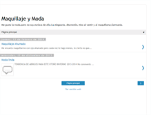 Tablet Screenshot of maquillajeysalud.blogspot.com