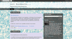 Desktop Screenshot of lostbookmarks.blogspot.com