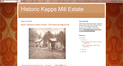Desktop Screenshot of kappsmill.blogspot.com