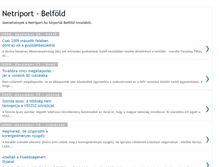 Tablet Screenshot of netriport-belfold.blogspot.com