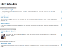 Tablet Screenshot of islamdefenders.blogspot.com