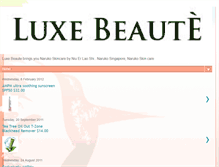 Tablet Screenshot of luxe-beaute.blogspot.com
