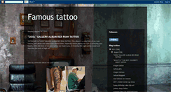 Desktop Screenshot of famoustattoo.blogspot.com