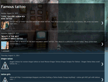 Tablet Screenshot of famoustattoo.blogspot.com