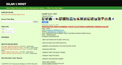 Desktop Screenshot of iklan1minit.blogspot.com