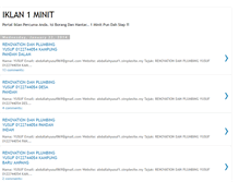 Tablet Screenshot of iklan1minit.blogspot.com