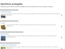 Tablet Screenshot of mamiferosprotegidos.blogspot.com