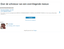 Tablet Screenshot of de-schreeuw.blogspot.com