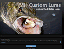 Tablet Screenshot of mhcustomlures.blogspot.com