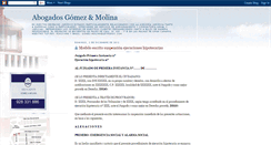 Desktop Screenshot of abogadosgomezmolina.blogspot.com