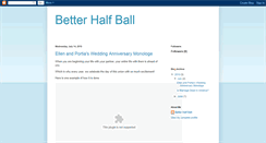 Desktop Screenshot of betterhalfball.blogspot.com