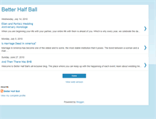Tablet Screenshot of betterhalfball.blogspot.com
