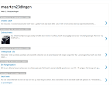 Tablet Screenshot of maarten23dingen.blogspot.com