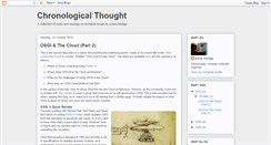 Desktop Screenshot of chronological-thought.blogspot.com