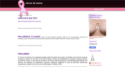 Desktop Screenshot of cancerdemamapremedico.blogspot.com