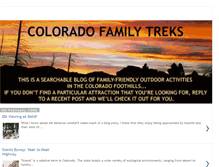 Tablet Screenshot of cofamilytreks.blogspot.com