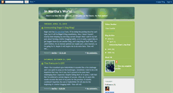 Desktop Screenshot of inmarthasworld.blogspot.com
