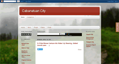 Desktop Screenshot of cabanatuancityne.blogspot.com