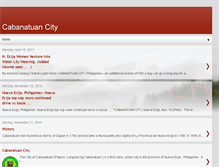 Tablet Screenshot of cabanatuancityne.blogspot.com