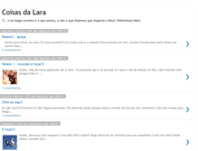 Tablet Screenshot of laraesuascoisas.blogspot.com