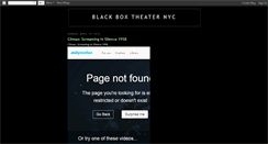 Desktop Screenshot of blackboxtheaternyc.blogspot.com